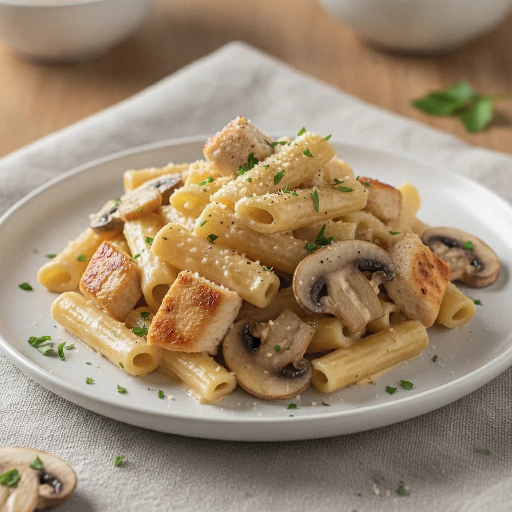 Creamy Chicken and Mushroom Pasta
