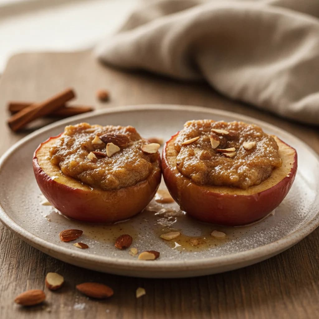 Simple Baked Apples with Cinnamon and Almonds