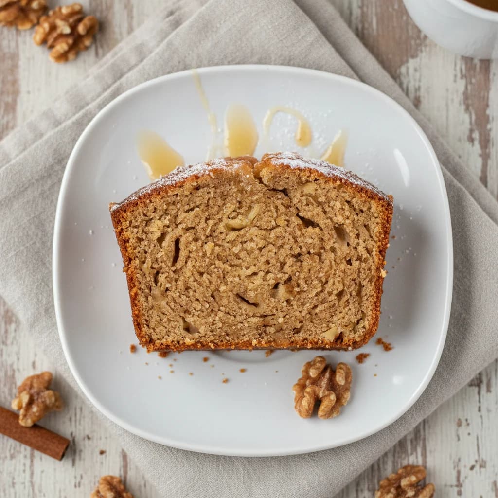 Spiced Apple and Walnut Loaf Cake